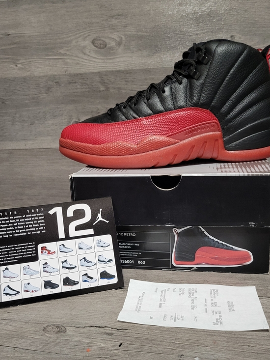 Air Jordan XII 12 Retro 2003 Mens 9.5 Flu Game 136001 063